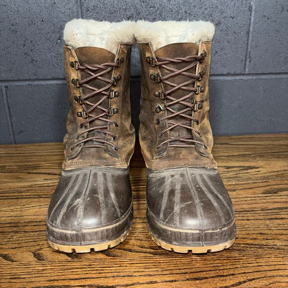 Vintage Sorel Men’s 12 Waterproof Insulated Winter Duck Boots Made in Canada